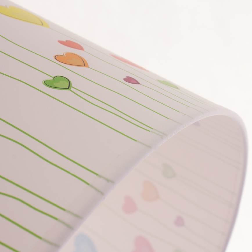 Lámpara colgante infantil con cable HEARTS 1xE27/60W/230V
