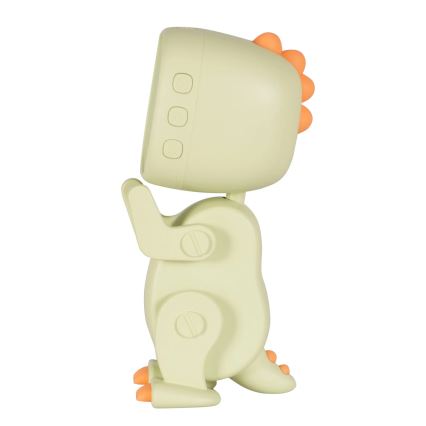 Lámpara infantil pequeña LED regulable con reloj despertador ROBOT LED/1W/5V 1200 mAh