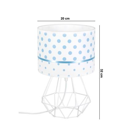 Lámpara infantil PIKKI 1xE27/60W/230V azul