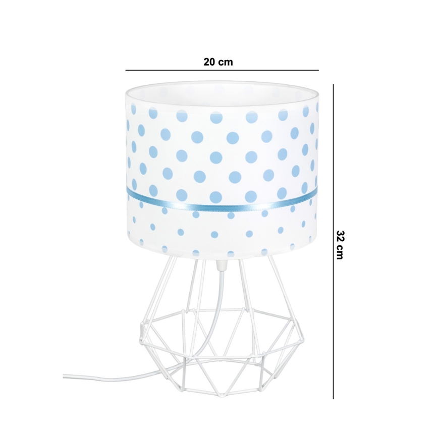 Lámpara infantil PIKKI 1xE27/60W/230V azul
