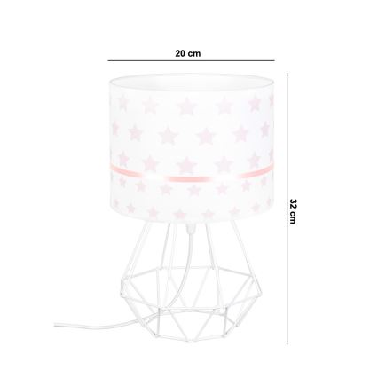 Lámpara infantil PIKKI 1xE27/60W/230V rosa