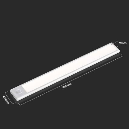 Lámpara LED bajo el mueble de cocina con sensor LED/1,5W/5V 4000K