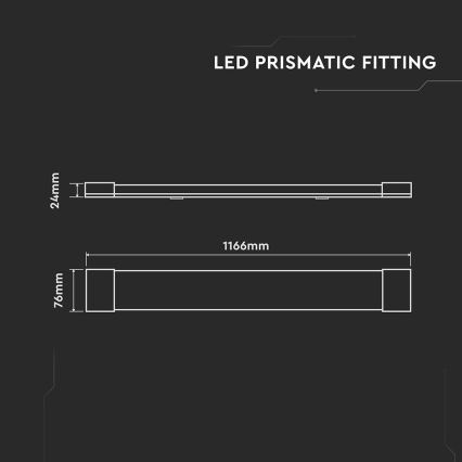 Lámpara LED bajo mueble de cocina LED/40W/230V 4000K 116 cm