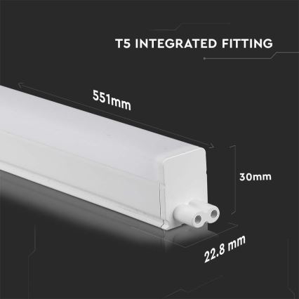 Lámpara LED bajo mueble de cocina SAMSUNG CHIP LED/7W/230V 6500K 55 cm
