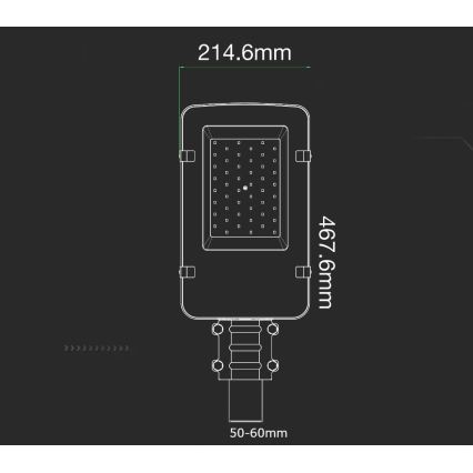 Lámpara LED para exterior CHIP SAMSUNG LED/50W/230V 4000K IP65