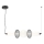 Lámpara LED colgante ARAME LED/32W/230V negro
