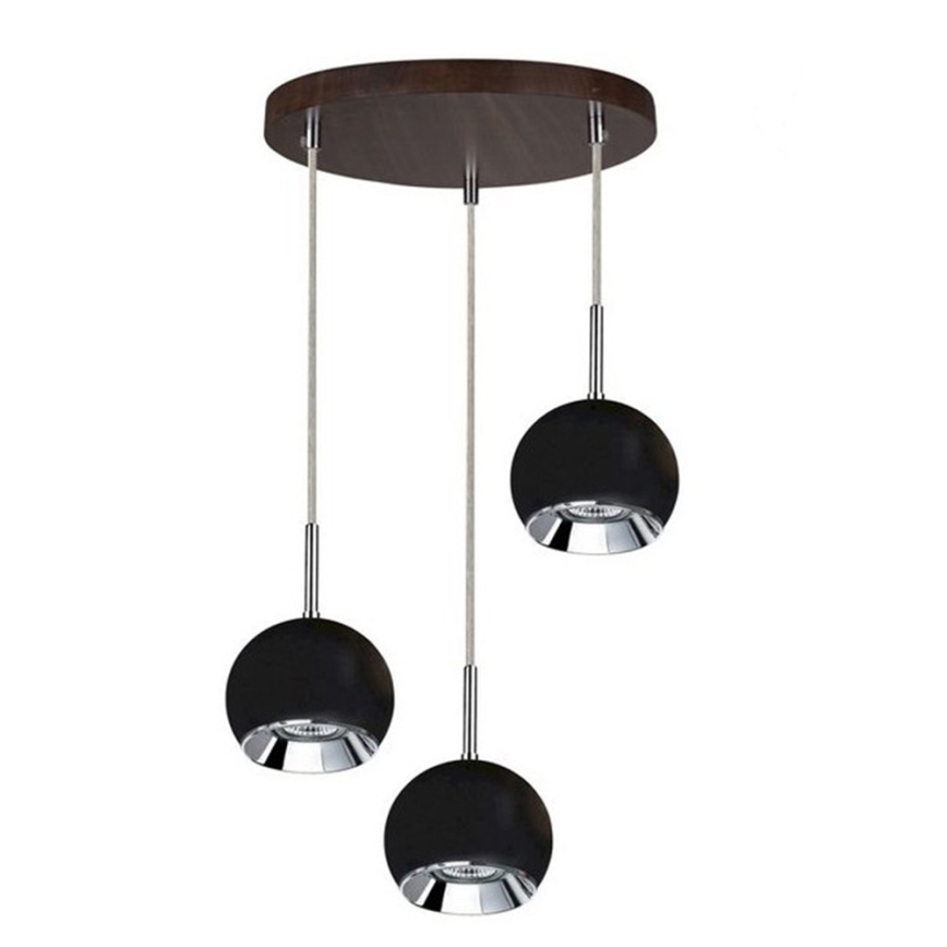 Lámpara LED colgante BALL WOOD 3xGU10/5W/230V haya