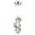 Lámpara LED colgante BOLLA LED/12W/230V diá. 16 cm ahumado