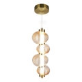 Lámpara LED colgante BOLLA LED/17W/230V diá. 16 cm dorado/ahumado