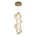 Lámpara LED colgante BOLLA LED/17W/230V diá. 16 cm dorado/ahumado
