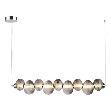 Lámpara LED colgante BOLLA LED/32W/230V cromo brillante/ahumado