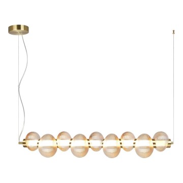 Lámpara LED colgante BOLLA LED/32W/230V dorado/ahumado