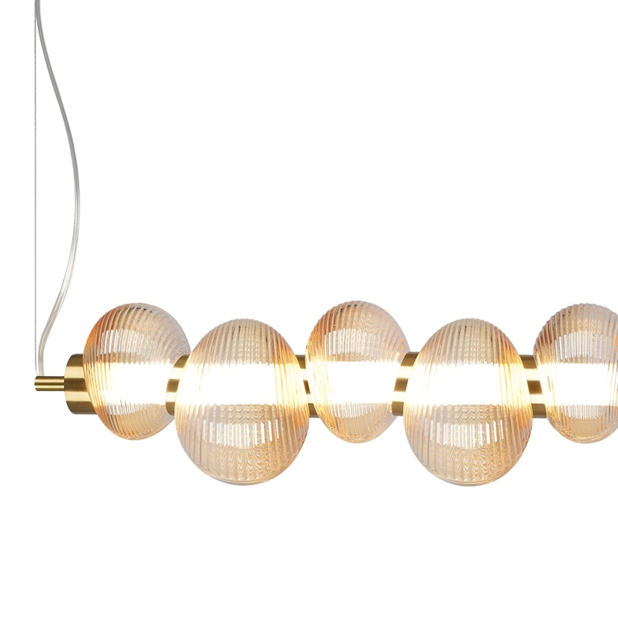 Lámpara LED colgante BOLLA LED/32W/230V dorado/ahumado