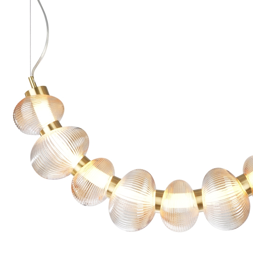 Lámpara LED colgante BOLLA LED/36W/230V dorado/ahumado