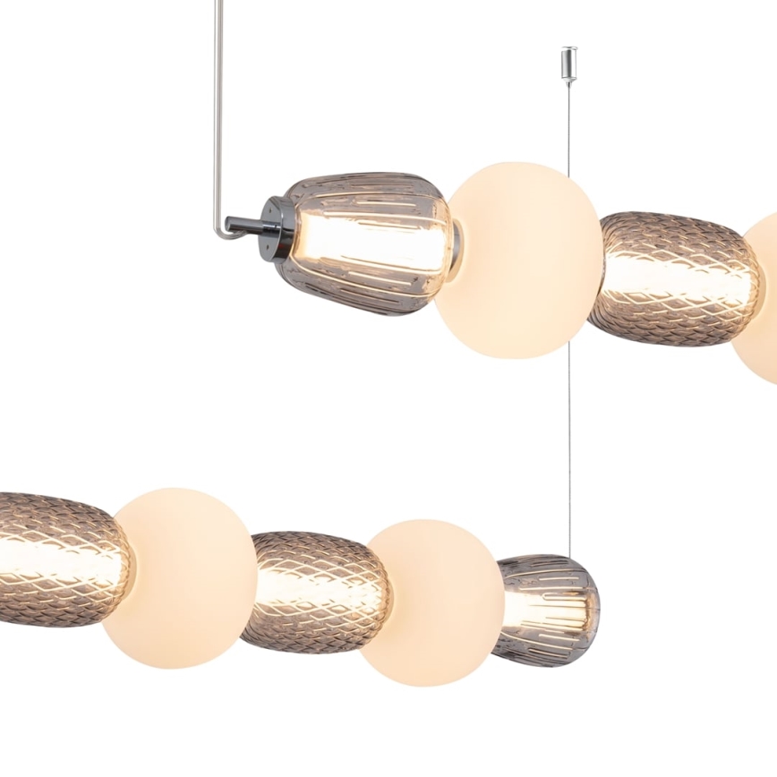 Lámpara LED colgante CARO LED/42W/230V cromo brillante