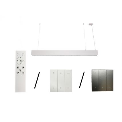 Lámpara LED colgante con cable LED/55W/230V 3000/4000/6500K 120 cm blanca