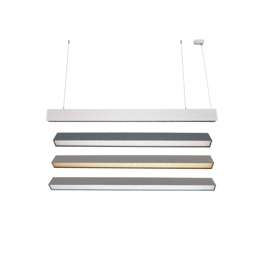 Lámpara LED colgante con cable LED/55W/230V 3000/4000/6500K 120 cm blanca