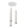 Lámpara LED colgante con cable TUBA 3xGU10/4,8W/230V blanco/cromo brillante