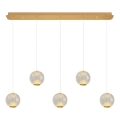 Lámpara LED colgante CREMONA 5xLED/5W/230V 3000K dorada