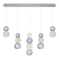 Lámpara LED colgante CREMONA LED/27W/230V 3000K cromo mate