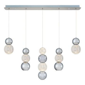 Lámpara LED colgante CREMONA LED/27W/230V 3000K cromo mate
