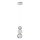 Lámpara LED colgante CREMONA LED/5W/230V 3000K cromo mate