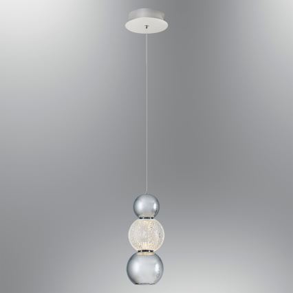 Lámpara LED colgante CREMONA LED/5W/230V 3000K cromo mate