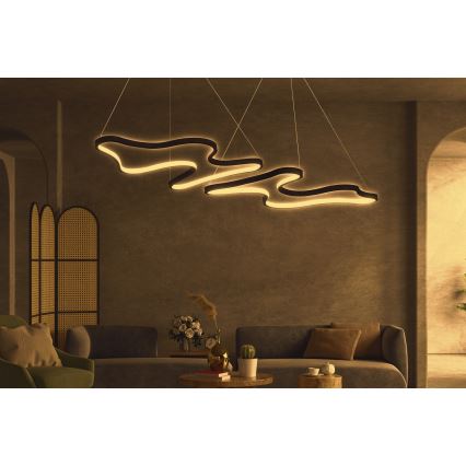 Lámpara LED colgante DUPLE ARTISAN LED/80W/230V 4000K negra