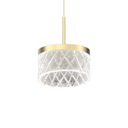 Lámpara LED colgante ELEGANCE LED/9W/230V diá. 15 cm dorado