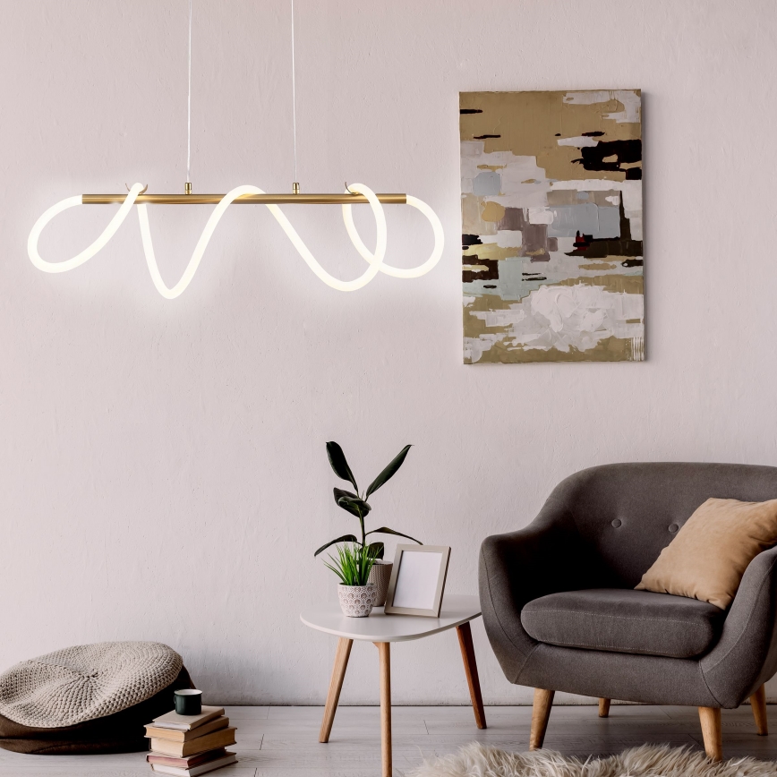 Lámpara LED colgante EMMA LED/38W/230V dorado