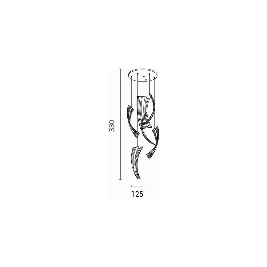 Lámpara LED colgante FIRENZE 6xLED/10W/230V 3000K