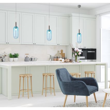 Lámpara LED colgante FIUGGI LED/6W/230V azul