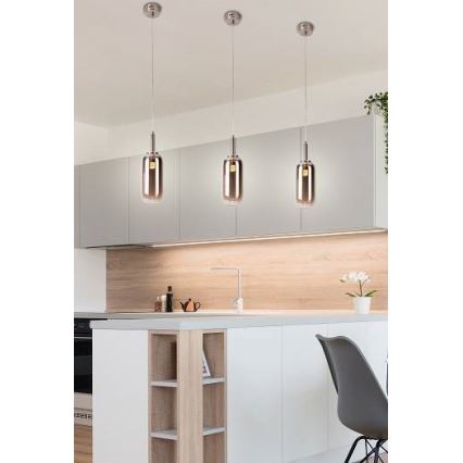 Lámpara LED colgante FIUGGI LED/6W/230V gris