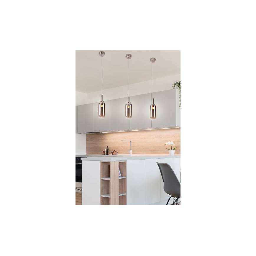 Lámpara LED colgante FIUGGI LED/6W/230V gris