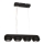 Lámpara LED colgante FLARE 4xLED/10W/230V negro