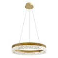 Lámpara LED colgante FROZI LED/32W/230V Ø 50 cm dorada