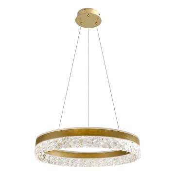 Lámpara LED colgante FROZI LED/32W/230V Ø 50 cm dorada