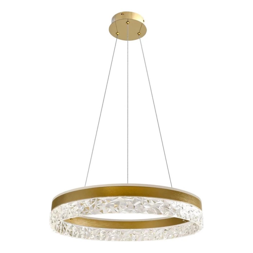 Lámpara LED colgante FROZI LED/32W/230V Ø 50 cm dorada