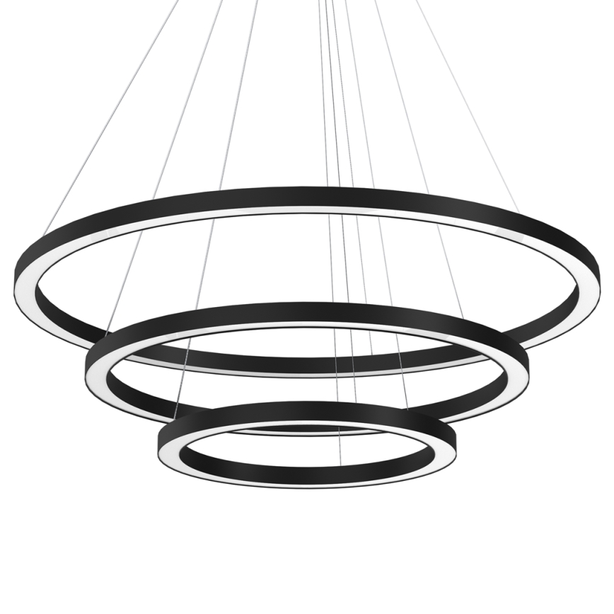 Lámpara LED colgante GALAXIA LED/85W/230V negro
