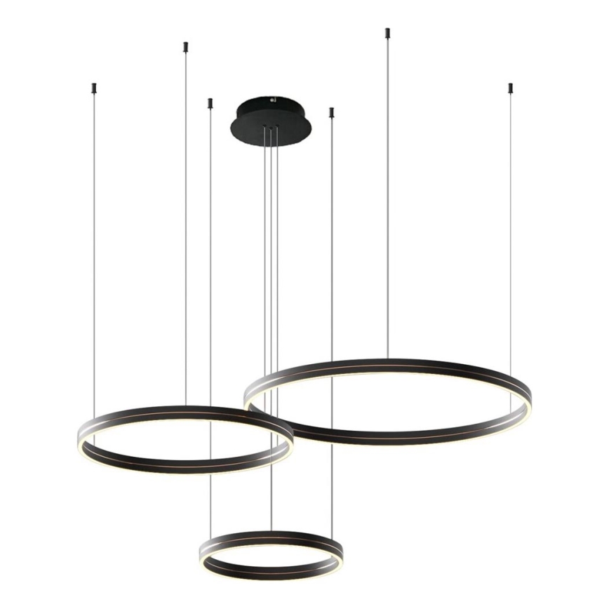 Lámpara LED colgante GRAVITY LED/108W/230V negro