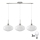 Lámpara LED colgante HARMA 3xE27/60W/230V cromo mate/blanco