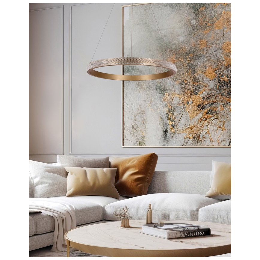 Lámpara LED colgante HASHIM LED/34W/230V diá. 60 cm cobre