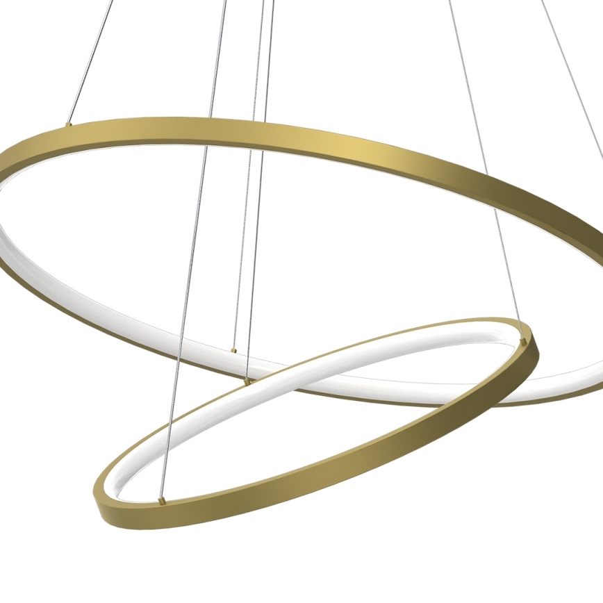 Lámpara LED colgante HOOP LED/51W/230V diá. 60 cm 4000K dorado