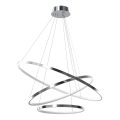 Lámpara LED colgante HOOP LED/93W/230V diá. 80 cm 4000K cromo brillante