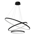 Lámpara LED colgante HOOP LED/93W/230V diá. 80 cm 4000K negro