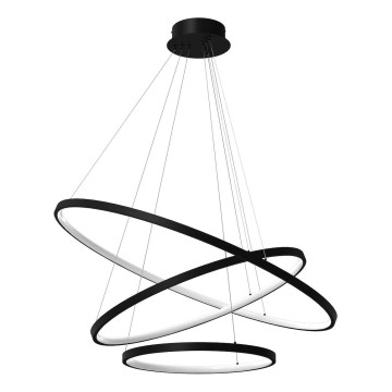 Lámpara LED colgante HOOP LED/93W/230V diá. 80 cm 4000K negro