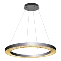 Lámpara LED colgante JESI LED/90W/230V 3000K diámetro 100 cm plata