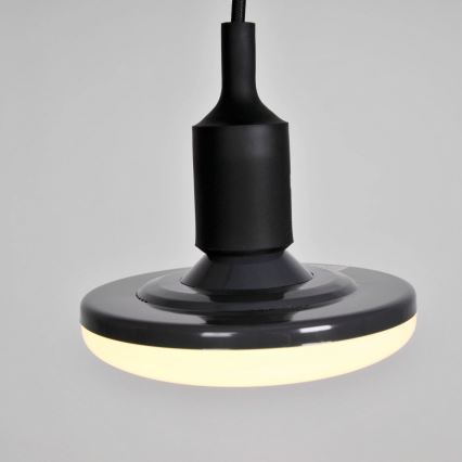 Lámpara LED colgante KIKI 1xE27/10W/230V negro