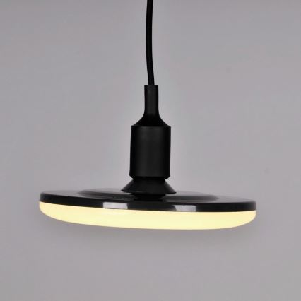 Lámpara LED colgante KIKI 1xE27/15W/230V negro