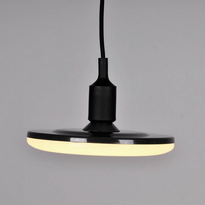 Lámpara LED colgante KIKI 1xE27/15W/230V negro